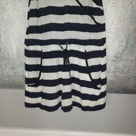 French Connection Striped Navy Blue and White Romper - Picture 5 of 8